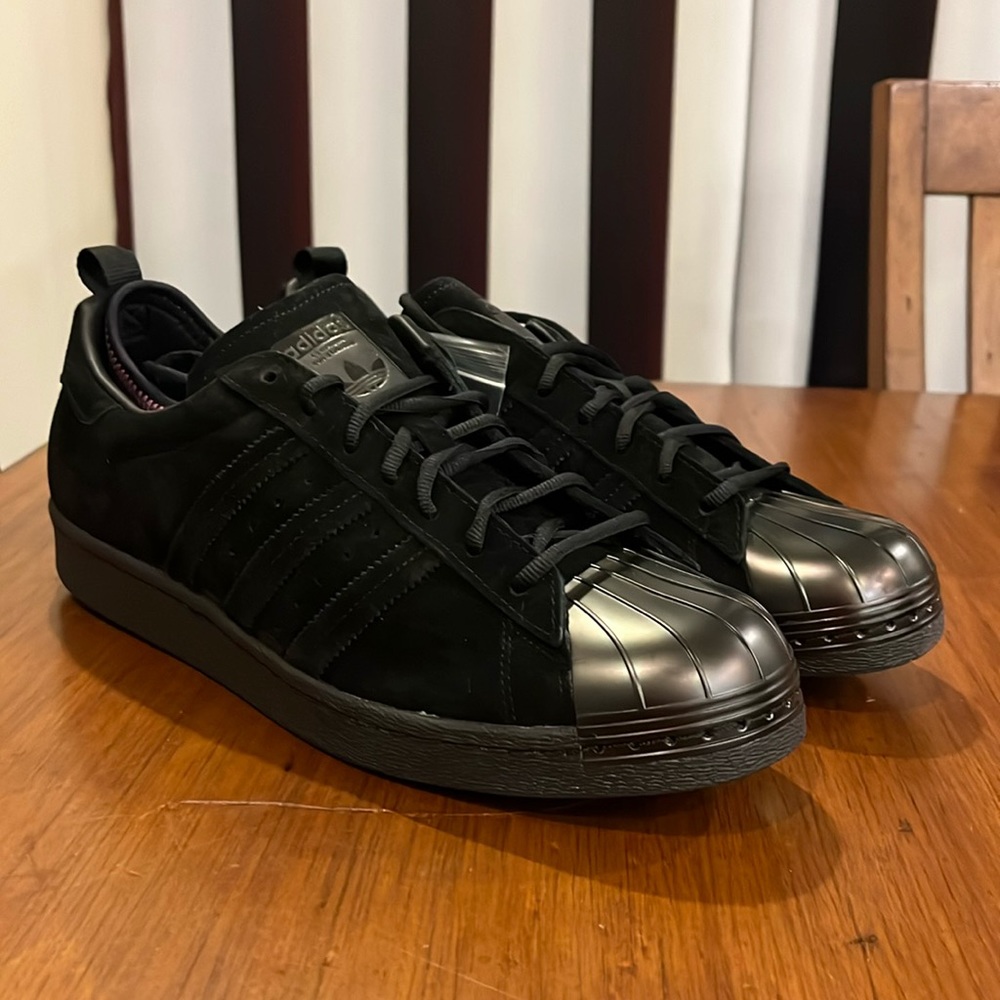 Adidas Superstar 80s Eddie Huang’s World Shoes Sneakers new black F37748 Mens 12